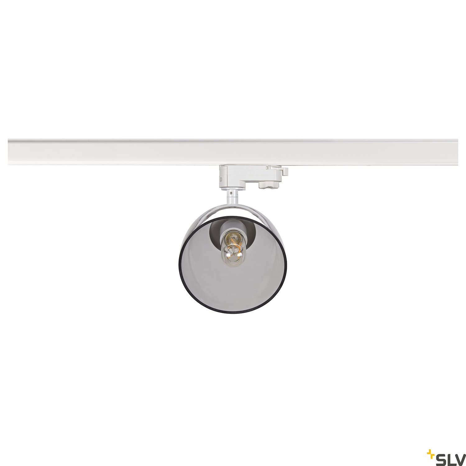 SLV 3 Phasen System Leuchte PARA CONE GL GU10 25W weiß LED-Spot Decken-Strahler