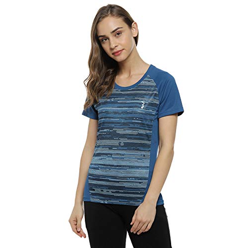 Image of PINACOLADA Solid Women Mandarin Collar Light Blue Sports Jersey