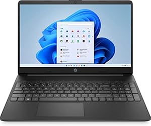 HP Laptop 15,6 Zoll Full HD Display, AMD Athlon Gold 3150U, 8GB DDR4 RAM, 256GB SSD, AMD Grafik, Windows 11 Home, QWERTZ Tastatur, Schwarz,256GB SSD/8GB RAM