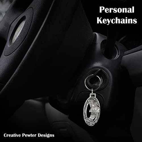 Image of Creative Pewter Designs Native Salmon Keychain F057KC, Native Salmon Keychain, Pewter Keychain