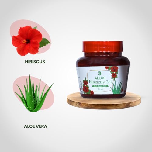 ALLU'S HIBISCUS GEL | FOR HAIR AND SKIN | VITAMIN E - 250 GMS