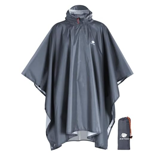 Poncho / Rain Protection 3 Anyoo Waterproof Rain Poncho Lightweight Reusable Hiking Hooded Coat Jacket for Outdoor Activities