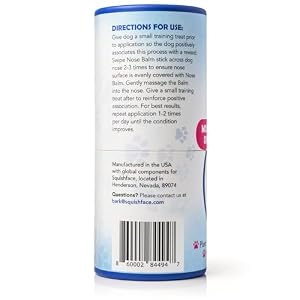 Squishface Nose Balm - Soothe & Protect Dry, Cracked Dog Snouts - Plant-Based, Lick-Safe Formulation to Aid in Relief of Hyperkeratosis - Great for All Breeds! (1.75 oz) Squishface Nose Balm – Soothe & Protect Dry, Cracked Dog Snouts – Plant-Based, Lick-Safe Formulation to Aid in Relief of Hyperkeratosis – Great for All Breeds! (1.75 oz)