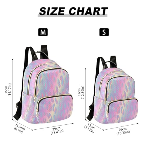 Mini sac à dos matelassé au design moderne et motif léopard unique - 3