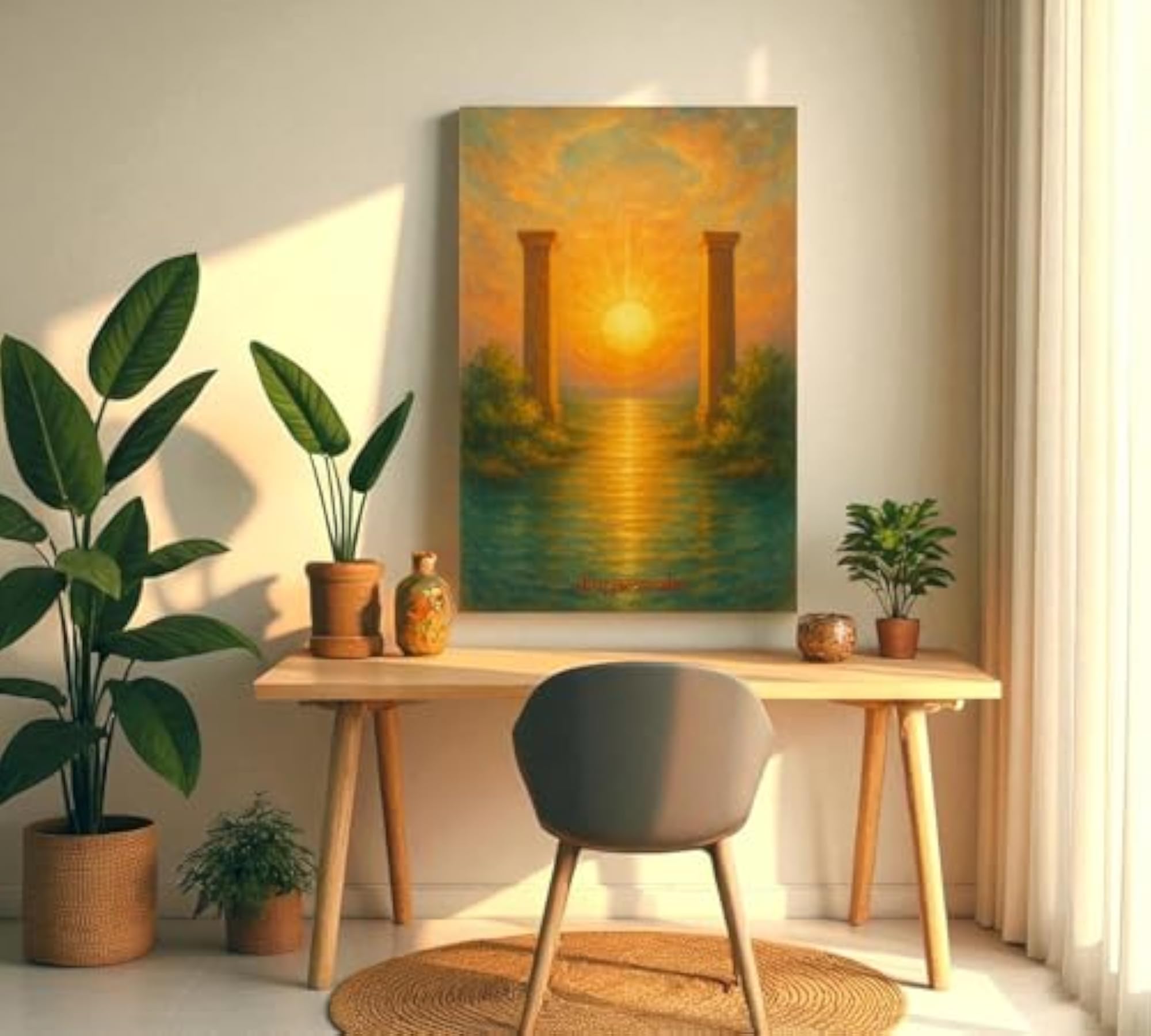 The Rising Sun Vastu Wall Art, Gallery-Wrapped Canvas