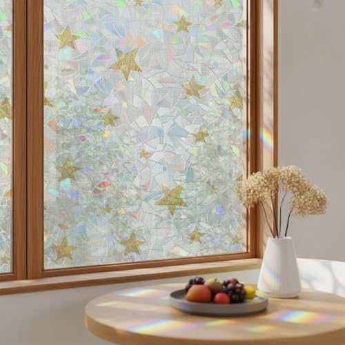 Película Decorativa Rainbow Beige Dorado para Ventanas 2 Piezas miniatura 2