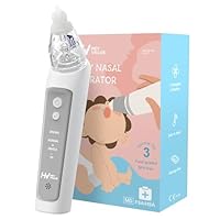 Nasensauger Baby, Nasensauger Baby Elektrisch, Elektrischer Nasensauger Baby Staubsauger Wiederaufladbar Mit 3 Saugstärken Musik Funktion Und 3 Größen Silikon Tipps