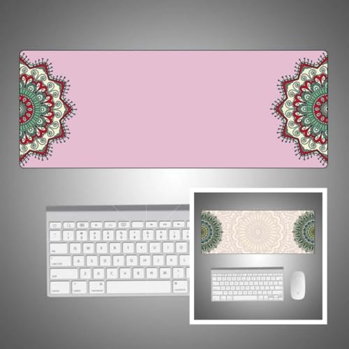 Tapis de souris multi-spécifications avec repose-poignet, tapis de travail de bureau texturé - 3
