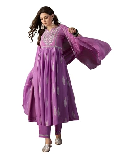 Image of SheWill Kurta Set for Women - Maroon Velvet Zari Sequence Cording Embroidered Kurta with Pant and Cutwork Organza Dupatta