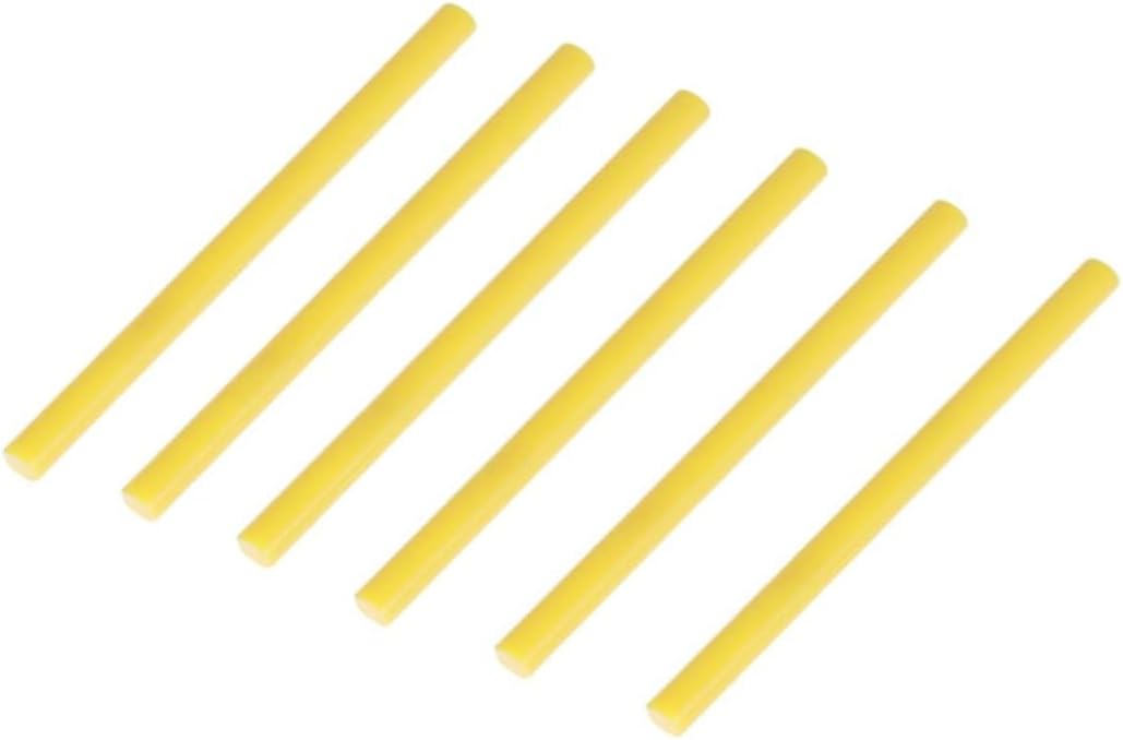 16pc Colorful Hot Melt Glue Sticks Yellow for Crafts Repairs DIY Projects High Viscosity Fast Curing Versatile Adhesive for More