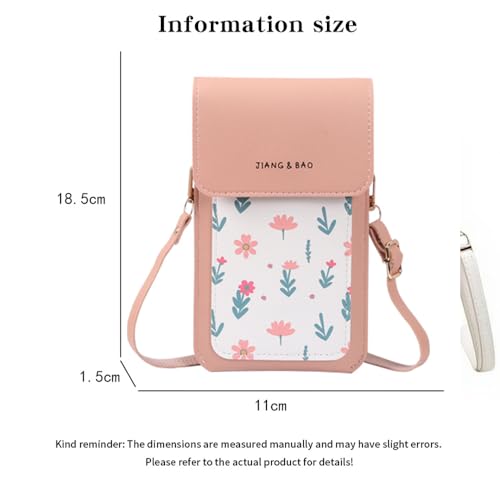 Touch Screen Phone Crossbody Bags for Women Mobile Phone Bag Small Crossbody Phones Purse Shoulder Handbag Adjustable Strap3