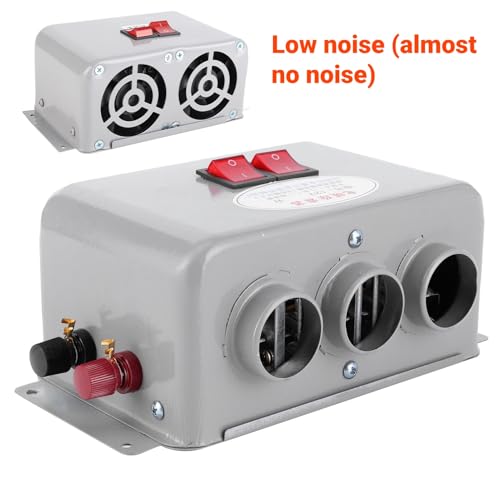 Image of Portable Heater for Car 3 Hole 600W-800W Fast Heating Winter Warmer Compact with Dual Gear Switch Defrosting Heating