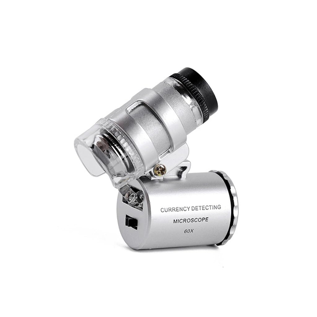 Hochauflösende Led-Bargeldprüfung Mit Lichtmikroskop Und Hochleistungslupe,OneColor-3 * 4 * 2cm