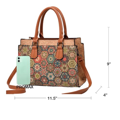Image of Natural cork Large capacity shoulder bag handbag crossbody