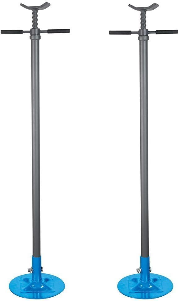 XK 3/4 Ton Utility Underhoist Stand 53-79 Inches Support Hoist Lift Floor Car Stand Pack of 2pcs