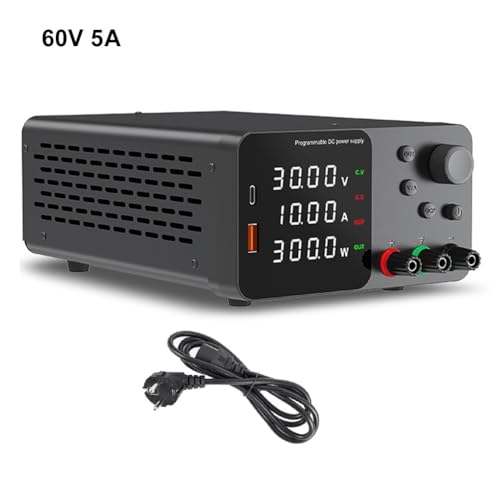 Alimentation CC réglable 60V 5A contre les surtensions lors de la maintenance informatique