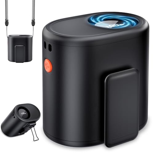 AI Portable Waist Fan, 6-Speed 15,000RPM Strong Turbo