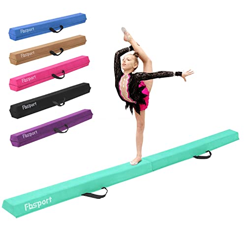FBSPORT Poutre de Gymnastique 240 CM Poutre d'équilibre de Gymnastique se Pliante, équipement d'exercice de Sport de Faisceau de Faisceau de Plancher de Gymnastique pour la Formation d'enfants