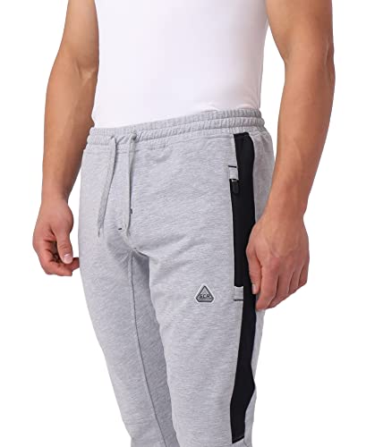 SCR SPORTSWEAR Tall Jogger Sweatpants for Men - Mens Athletic Pants with Zipper Pockets3