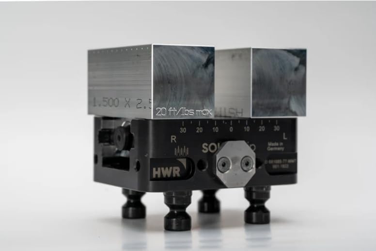 Generic Machinable Aluminum Vise Jaws for CNC Machines, 6061-T6, 1.5x1.5x3.175 inches, Compatible with HWR 77mm Solid Grip Vise, A383877