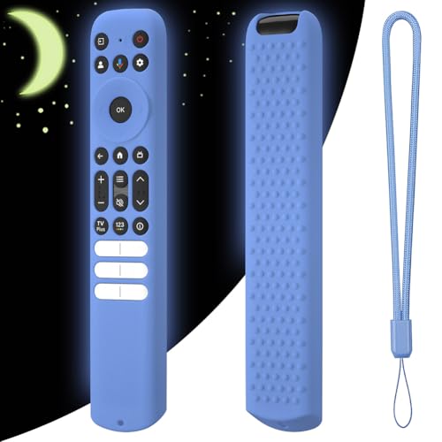 Fiorky Funda Protectora de Silicona for Mando a Distancia de TV TCL Q6 Q7 QM8 S4 S3 Series,Funda Protectora Antideslizante SH-ell a Prueba de Golpes for televisión,Funda remota Agradable