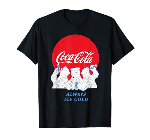 Coca Cola Always Ice Cold Eisb&auml;ren Weihnachten T-Shirt