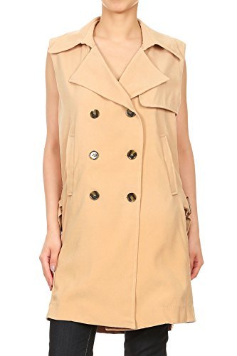 sleeveless pea coat