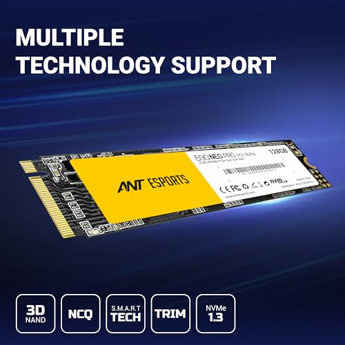 Image of Ant Esports 690 Neo Pro M.2 NVME 128GB Internal Solid State Drive /SSD with NMVE PCIe Gen3x4 Drive Supporting The PCI Express 3.1, speeds Upto Read /Write - 1600 /1100 MB /s Compatible with PC and Laptop