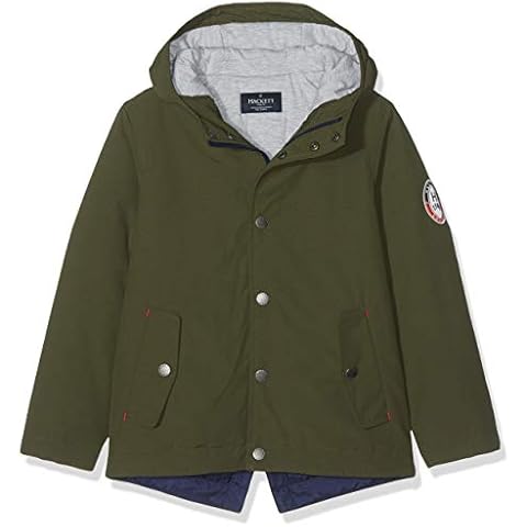Hackett London Boys' Forest Green Parka Jacket Cover