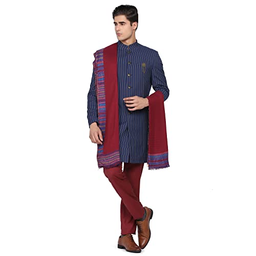 Image of blackberrys Men's Polyester Full Sleeves Business Suit Pants Set