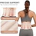 RANDY SUN Ergonomic Back Support for Women, Lightweight Posture Corrector for Office, Commute, No Pinching or Slipping, Improve Slouching Gentl, Pink, Large