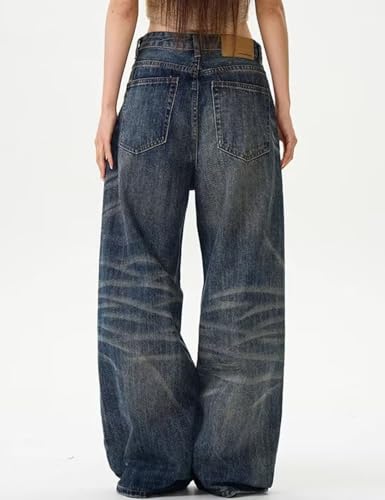 Y2K Baggy Jeans Vintage Denim Pants Fashion Hip Hop Joggers Pants Streetwear4