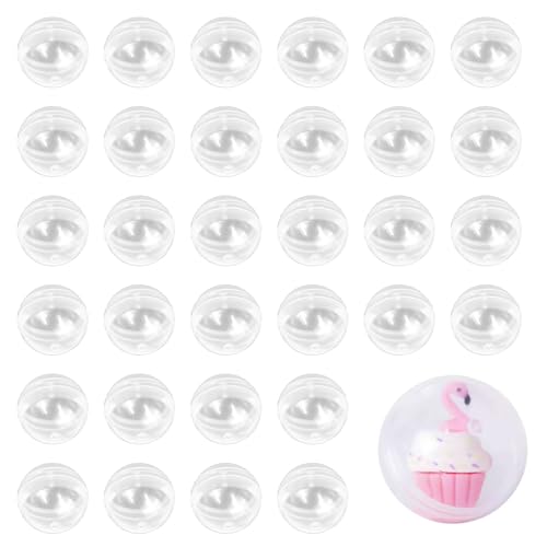 leruiyezs 100 Piezas 2,8 Cm Bola Transparente Rellenable Bolas Acrílicas Plástico Duradero Para Decoraciones, Manualidades, Fiestas, Bodas, Navidad, Caramelos, Regalos, Uso Reutilizable Para Creativos