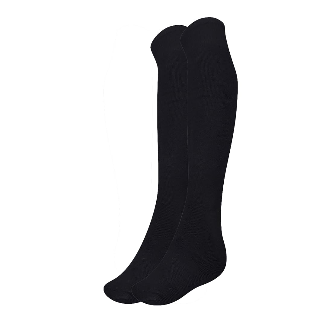 MUKHAKSH (Pack of 1 Pair = 2 Socks Boys Winter Woolen Warm Black Knee Length Knee High Socks