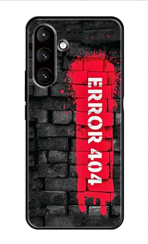 Image of Metal TPU Printed Back Cover for Samsung Galaxy M35 5G (Error 404) 360 Degree Protection | Camera Protection -25092024(AR)