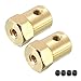 WAAZVXS Coupler 2pcs 3.5mm Bore 18mm Length 4mm 5mm 6mm Hexagon Shaft Coupling Coupler Connector for Robot Motor (Inner Diameter : 6mm)
