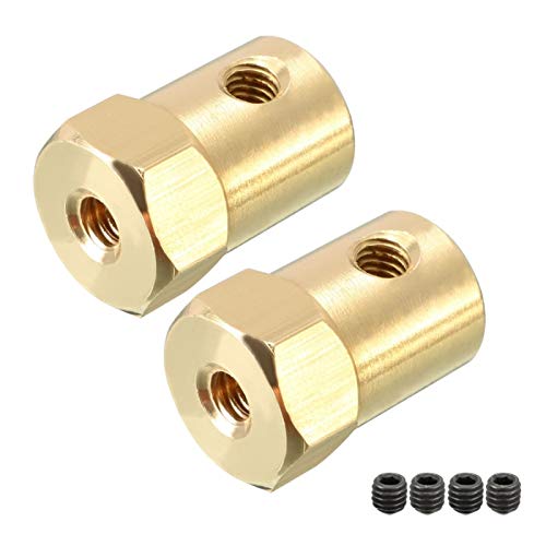 Acoplamiento de eje hexagonal de 6mm con conector para motor y piezas de robot 2