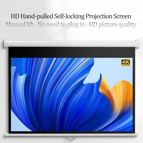 Pantalla de proyección manual 60 pulg 16:9 portátil miniatura 3