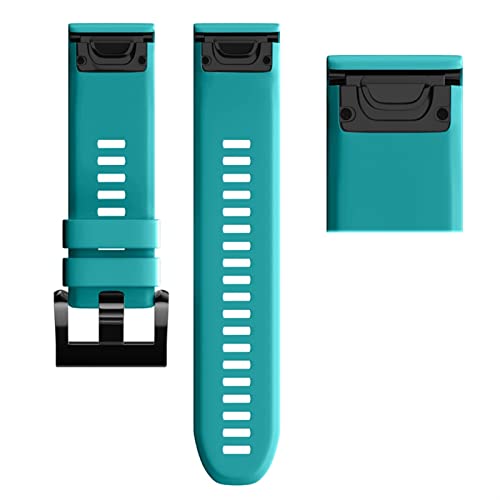 Bracelet silicone facile à installer pour montre Garmin Fenix 7X 26mm robuste