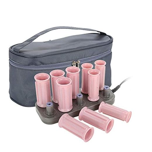 Professional Electric Heated Roller,Curling Roller,Classic Hair Style Tool for Short Hair and Long Hair(10 Piece Pink Heat Roller + 1 Piece Bag) (Classic Style)