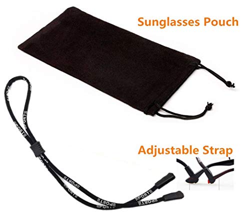 Coolsome Kids Flexible Polarized Sunglasses For Boys Girls Age 3-10 With Straps (Black) #TOP4