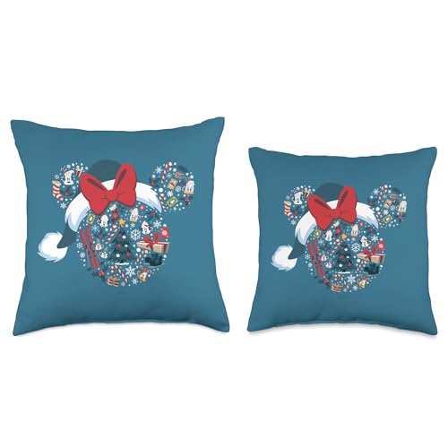 Coussin Minnie Mouse Disney chalet d'hiver pour cocooning sur canapé