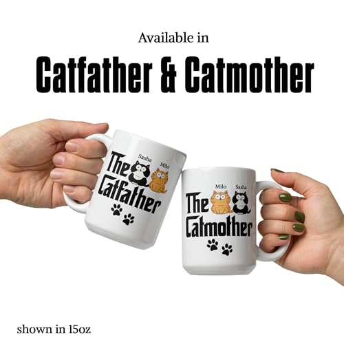 The Catfather Mug personalizado para amantes de gatos miniatura 3