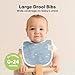 8-Pack Organic Baby Bibs for Boys, Girls - Soft Cotton Drooling and Teething Bibs for Baby Girl & Boy, Extra Absorbent, Easy To Clean & Put On for Toddler, Newborn, Infant 0-24 Months (Vessels)
