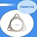 Jewkot 2 PCS Car Exhaust Pipe Gasket, 2.48