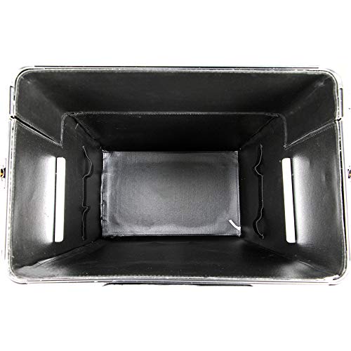 31.25 Inch 360 Degree Rotating 4 Wheel Rolling Professional Black Dot Aluminum 4 Easy Sliding Extendable Trays Studio Cosmetic Beauty Makeup Artist Travel Supply Styling Organizer Tote Holder Storage Train Case Cart Trolley + Removable Case + Adjustable Dividers + Removable Mirror + Telescoping Handle #TOP6