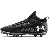 Under Armour Men's Spotlight Select Mid MC Football Shoe, Black (001)/White, 10