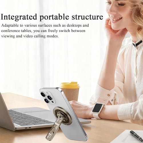 Support magnétique de téléphone portable pliable : fixation solide anti-vibrations