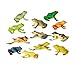 Toyvian Figuras de Ranas Juguetes Divertidos 12 Piezas, Juguetes de Animales de Ranas de plástico Surtidos, Ranas de Juguete realistas, Juego de Juguetes de Ranas con rocalla y árbol