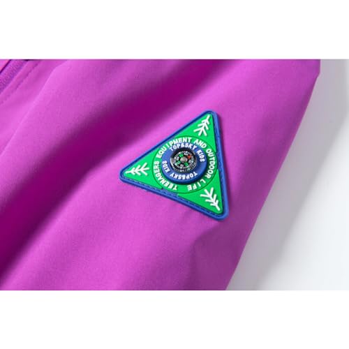 Image of Boys Rain Jacket with Detachable Hood Lightweight Raincoats for Kids